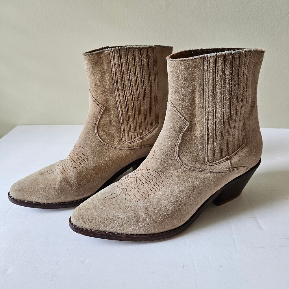 Zadig & Voltaire Women's Suede Western Booties, Size 36 (US 5) Tyler Ankle